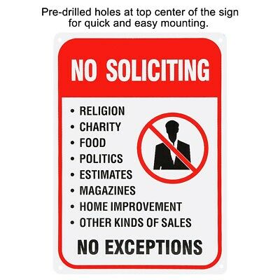 Free printable no soliciting signs